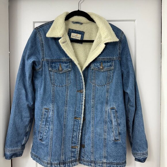 Marine Layer River Denim Sherpa Jacket - Picture 12 of 12